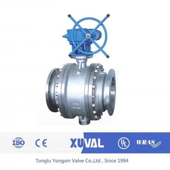 Worm gear forged steel ball valve