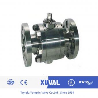 High pressure flange ball valve